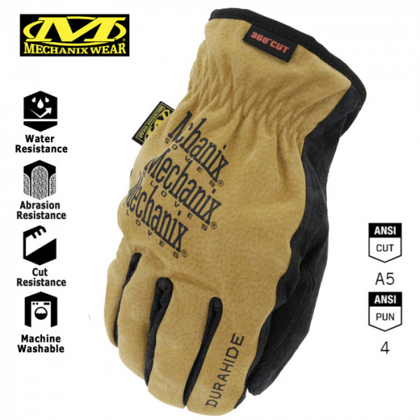 Кожаные рабочие перчатки MECHANIX Work Leather Driver E5-360