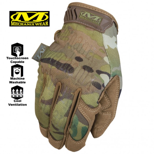Прочные сенсорные перчатки для тактики MECHANIX The Original Multicam