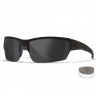 Баллистические очки для тактической стрельбы Wiley X Saint Matte Black (Clear-Grey)