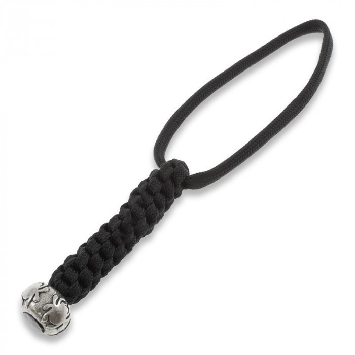 Темляк SPYDERCO Bead Round + Lanyard black