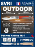 Универсальный нож выживания Opinel Outdoor Inox Earth Red (рукоятка пластик)