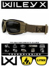 Тактические очки с баллистической защитой WILEY X Lynx (Frame Matte Tan, Lens Grey + Clear)