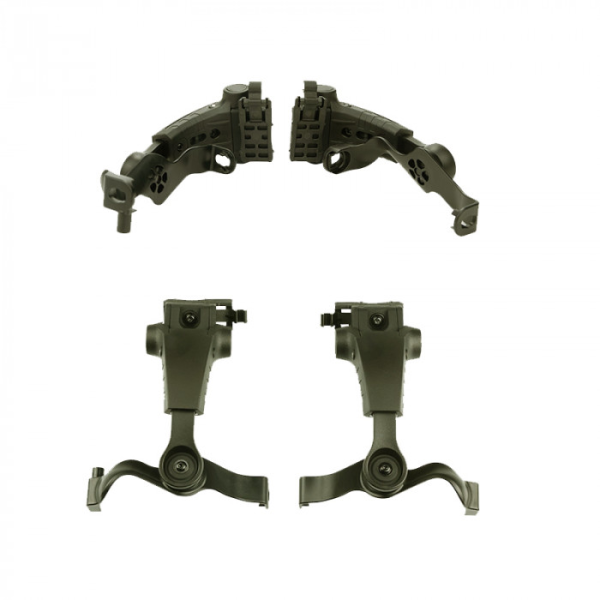 Крепление для наушников EARMOR Plus M16A на шлем (чебурашка) коричневые